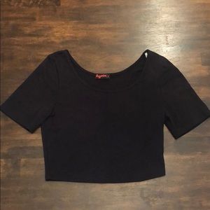 Black Crop Top Size Medium